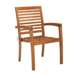 Teak Kollu Bahçe Teak Sandalyesi
