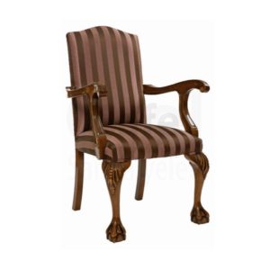 Aslan Ayak Oymalı Klasik Kollu Sandalye