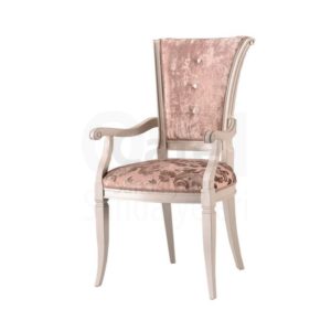 Avangard Beyaz Lake Klasik Restaurant Sandalyesi