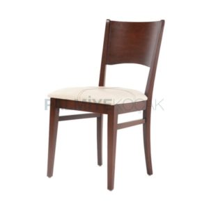 Ceviz Cilalı Modern Ahşap Sandalye
