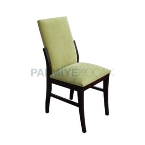 Fıstık Yeşili Kumaş Döşemeli Mutfak Sandalyesi