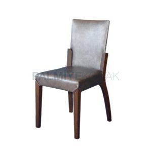 Gri Derili Ahşap Modern Otel Sandalyesi
